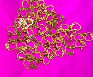 Golden Heart Charms (Set of 20 pieces)