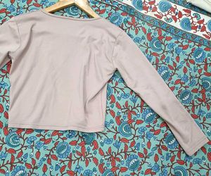 Mauve lavender full sleeves top