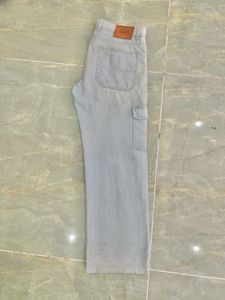 Light Wash Cargo Jeans