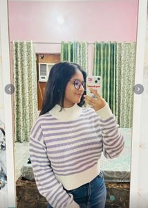 Striped Turtleneck Sweater
