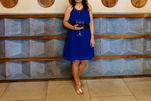 Blue Halter Dress