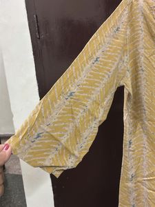 Stylish Yellow Printed Kurti