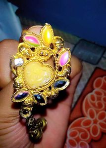 Vintage Gold Tone Heart Brooch