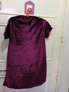 Velvet Mini Dress "I Was Born Amazing"