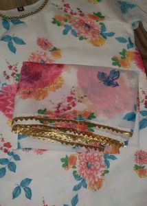 Floral Print Anarkali Suit