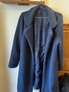 Cozy Navy Teddy Coat