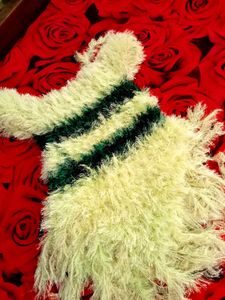 Striped Fuzzy dress for girls