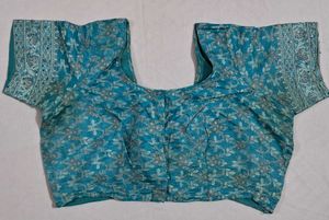 Stunning Embroidered Silk Saree with Blouse (free