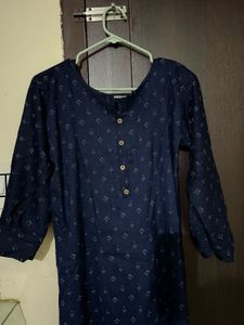 Stylish Blue Printed Kurta