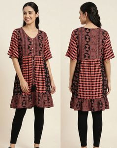 Bohemian Print Short Dress/Kurta - Max Brand
