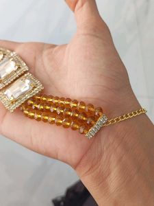 Stunning Choker Necklace with Crystals