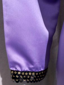 Elegant Purple Satin Kurta