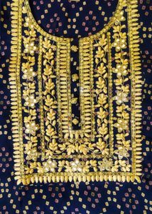 Elegant Navy Blue Kurta Set with Dupatta