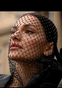 Sparkling Crystal Veil Headgear