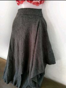 Gray Asymmetrical Skirt(size-30,34)