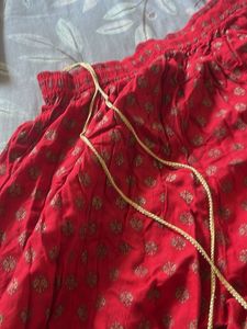 Beautiful Red &amp; Orange Palazzo and Top