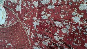 Maroon Floral Kurta dupatta set