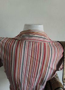 Striped Button-Up Shirt