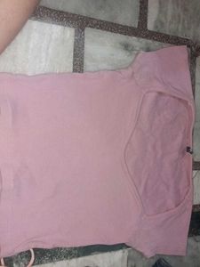 Cute Pink Ribbed Top