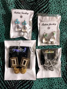 Fashion Jewellery Earring Set - Pack of 4