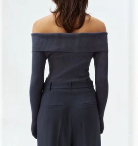 Rib-Knit Off the shoulder Top