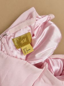 H&amp;M Elegant Pink Strapless Maxi Dress