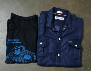 Boys Blue Denim Shirt