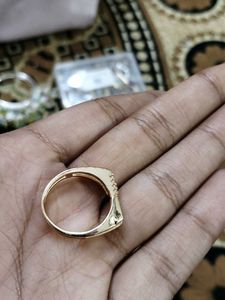 Sparkling Geometric Ring anti tarnish