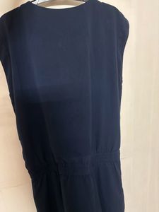 Navy Blue Dress With Pockets By Rocky Star