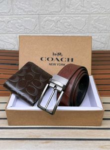 coach belt wallets set