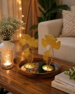 Elegant Gold Leaf Decor Set