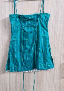 Teal Ethnic Kurti
