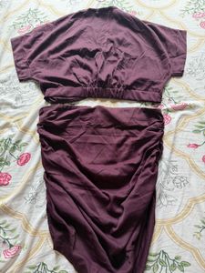 Stylish Crop Top and Mini Skirt Set