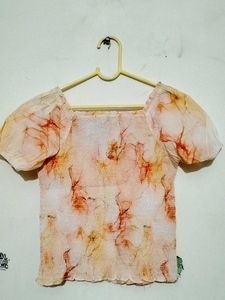 Chic Smocked Puff Sleeve Top