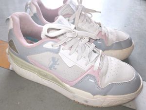 Stylish Pink & Grey Sneakers
