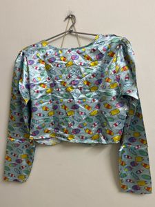 Patterned Crop Top
