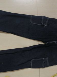 black cargo jeans