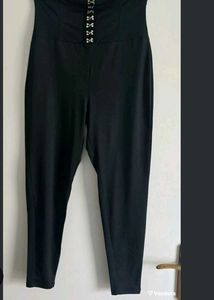 Black High-Waist Trousers