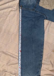 oversized Denim Jacket with Sherpa Collar