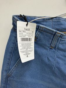 Shein Blue High Waisted Button Fly Jeans