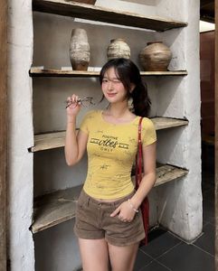 Yellow "Positive Vibes Only" T-Shirt