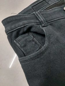 Flared Black Denim Jeans