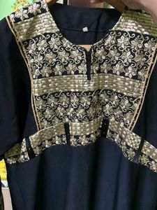 Embroidered Black burkha