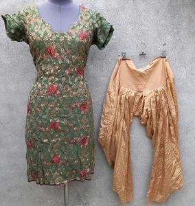 Embroidered Kurta and Salwar Set