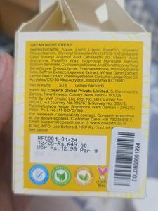 Colorbar Co-Earth Ubtan Night Cream
