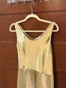 Shiny Gold Party Dress