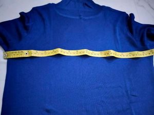 Royal Blue Turtleneck Top