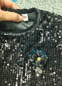 Sparkly Black Sequin Party Dress