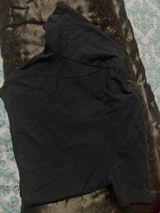 Black "Bonkers" Crop Top