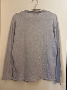 ZARA Men's Grey Long Sleeve T-Shirt